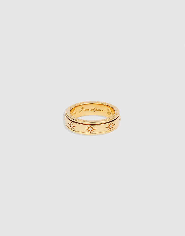 By Charlotte - Gold I Am Loved Ring