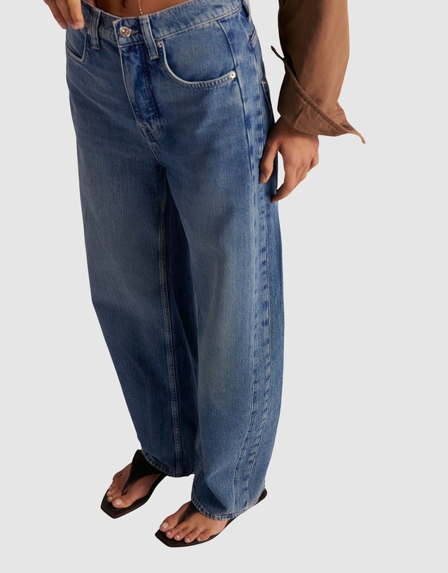 Free People - Truro Baggy Puddle Jeans
