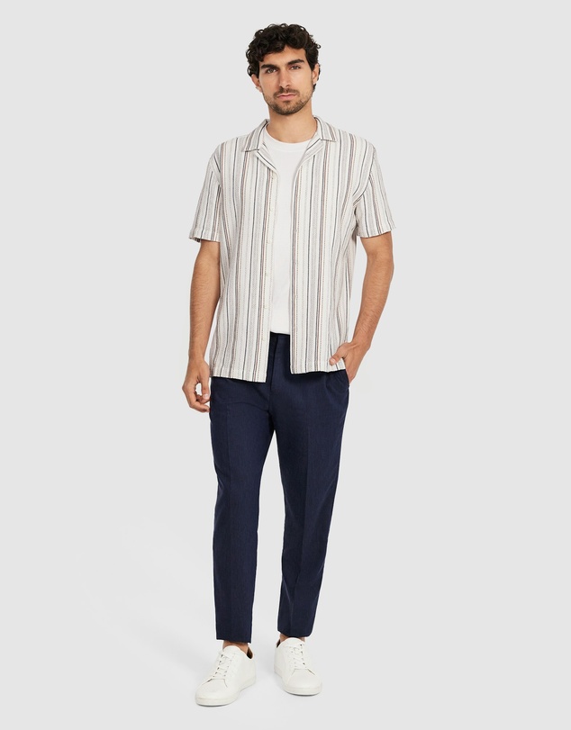 Tarocash - Crete Stripe Texture Shirt