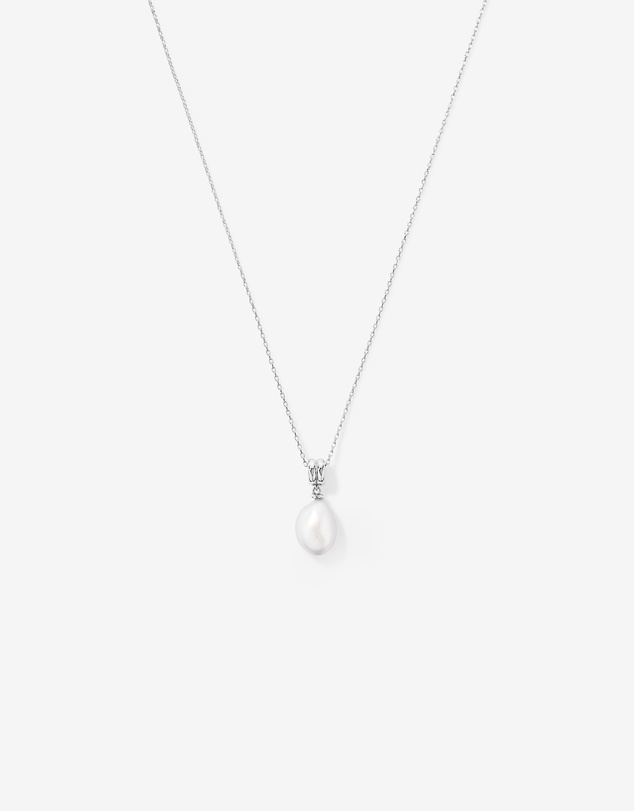 Michael Hill - Two-Row Cultured Freshwater Baroque Pearl Pendant in Sterling Silver