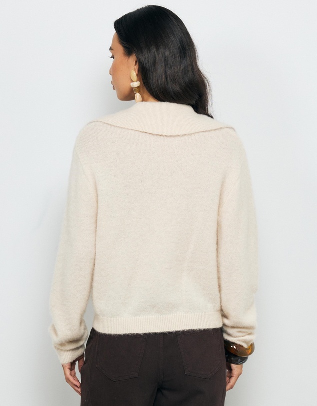 AERE - Pia Brushed Knit Cardigan