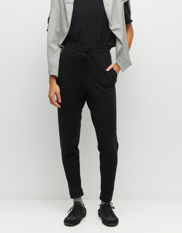 JH Lounge - JHL Slim Trackpant (Cotton Cashmere) Black