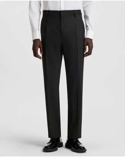 HUGO - Modern-Fit Trousers in Stretch Dobby