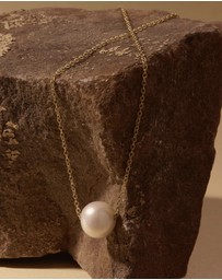 Najo - Whirlpool Yellow Gold Pearl Necklace