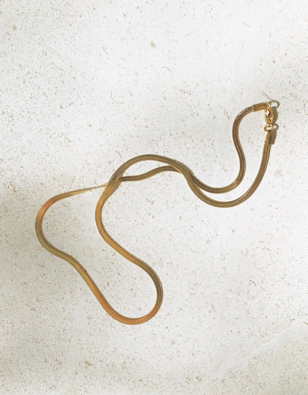 SAINT VALENTINE - Sphinx 3mm Snake Chain Necklace - Gold