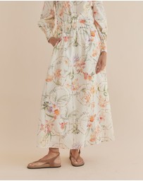 Amelius - Orangerie Bow Detail Maxi Skirt
