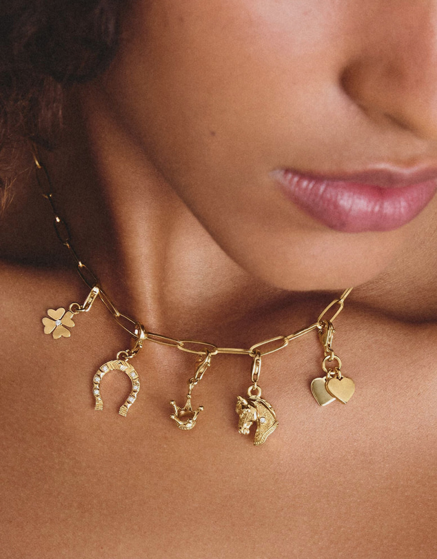 THOMAS SABO - Gold-Plated Crown Charm