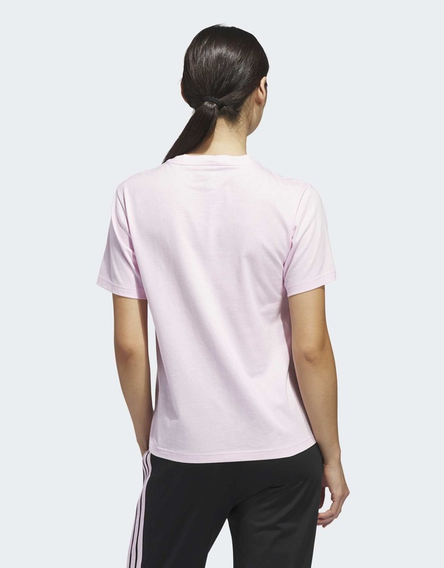 adidas Sportswear - TEXTURED GINGHAM BIG LOGO GRAPHIC T-SHIRT Womens