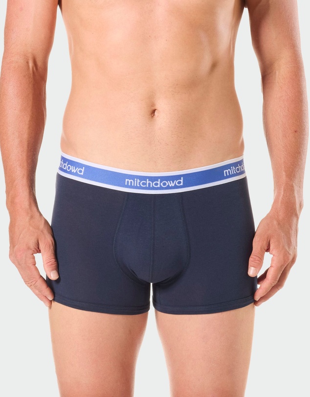 Mitch Dowd - Mens Plain Cotton Trunk 5 Pack - Navy