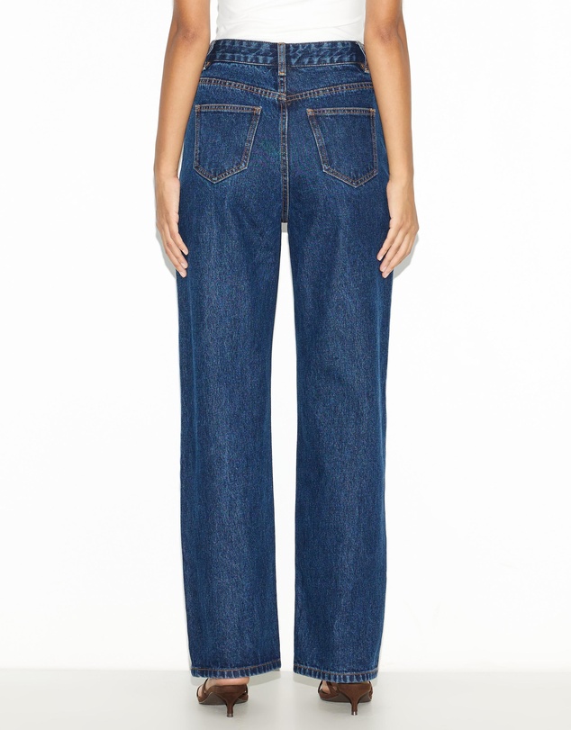 Dazie - Paris High Waisted Straight Leg Denim Jeans