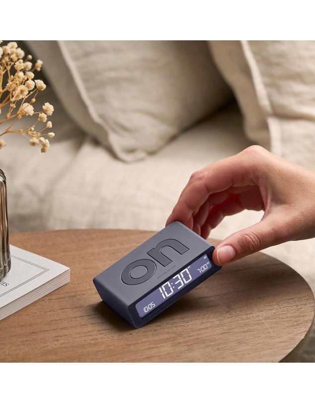 Lexon - Lexon Flip Mini Reversible Alarm Clock - Grey