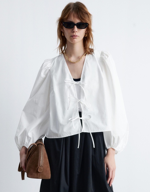 & Other Stories - Tie-Front Blouse