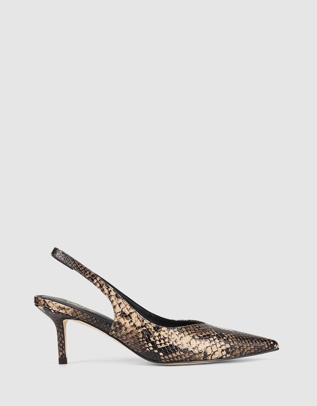 Siren - Yory Slingback Kitten Heels