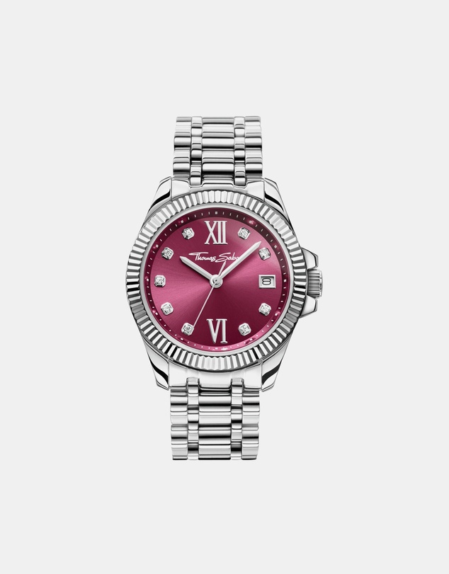 THOMAS SABO - Women's Watch Divine Burgundy with Zirconia Stones