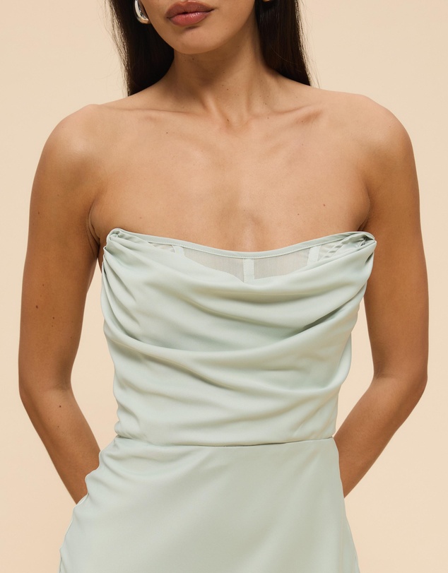 CHANCERY - Jada Strapless Corset Maxi Dress