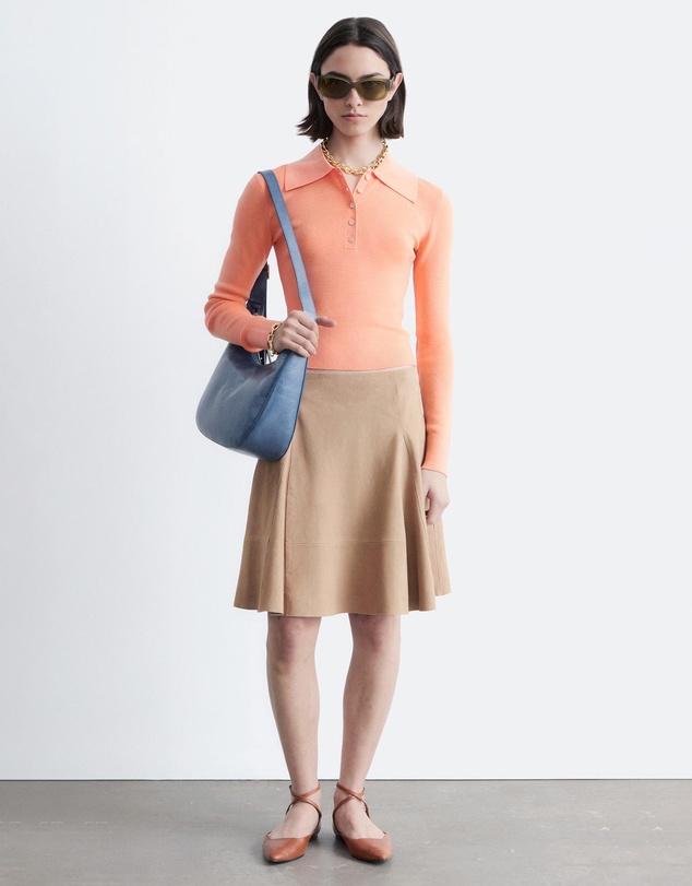 & Other Stories - Rib-Knit Merino Wool Polo Top