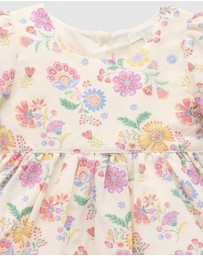 Purebaby - Linen Blend Dress -Kids-Babies