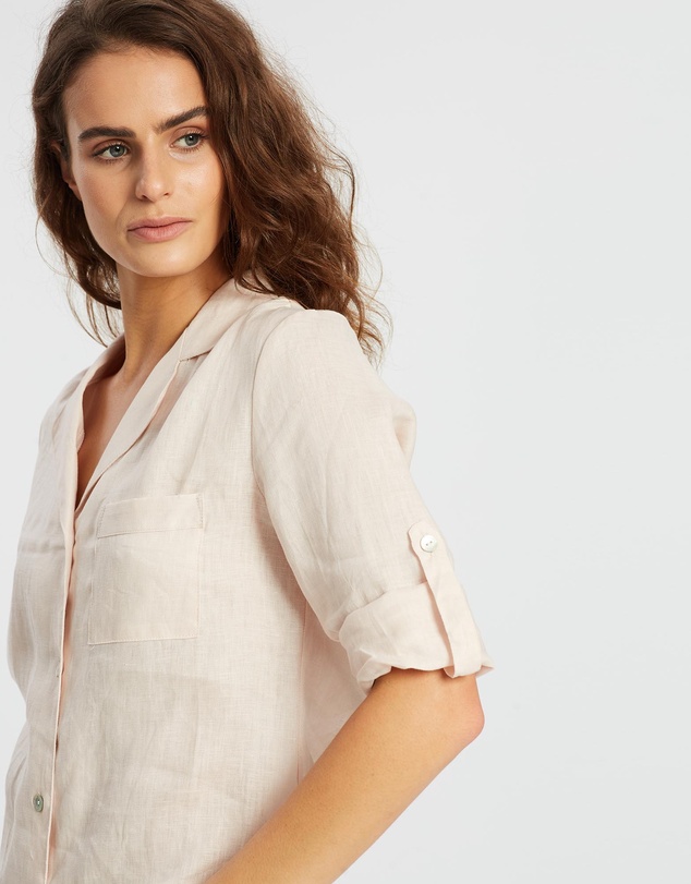 Homebodii - Linen Long Sleeve PJ Set