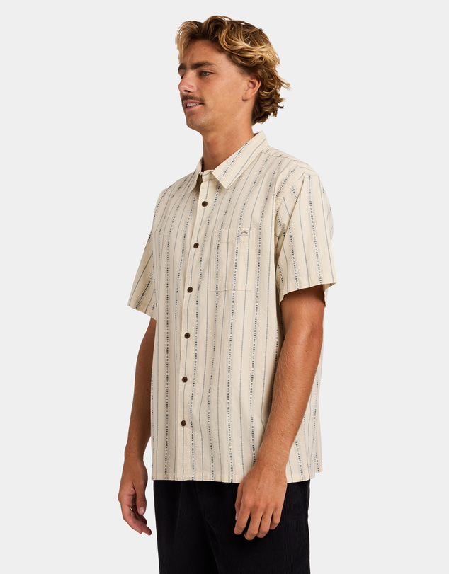 Billabong - Mens Sundays Jacquard Short Sleeve Shirt