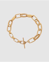 Elli Jewelry - Bracelet Chunky Chain 925 Sterling Silver Gold-Plated