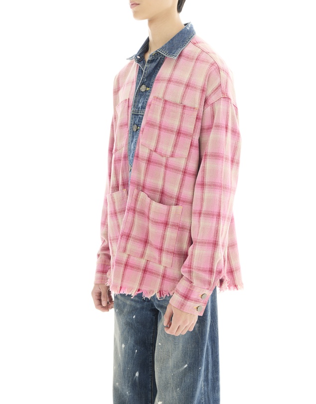 THE TALES - Utility Flannel And Denim Shirt