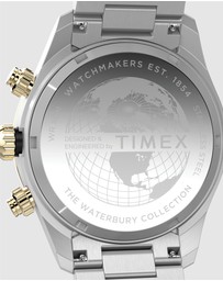 TIMEX - Waterbury Heritage Chronograph 39mm Stainless Steel Bracelet Watch