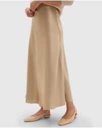 Seed Heritage - Satin Midi Skirt