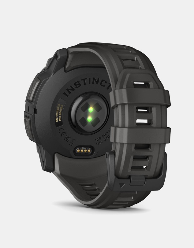 Garmin - Instinct 3 50mm AMOLED Black Bezel with Charcoal Band