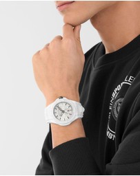 Plein Sport - Plein Fearless 46mm White Dial and White Silicone strap