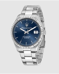 Maserati - Competizione 43mm Silver Stainless Steel Watch