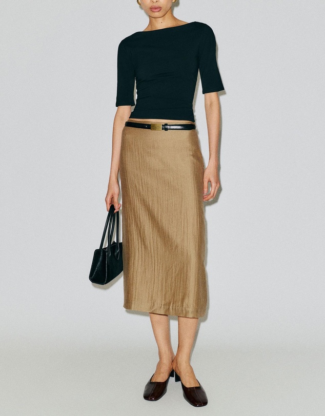 Reformation - Helen Low Waist Midi Skirt