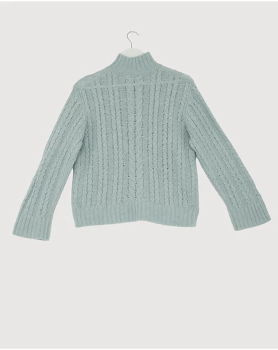 Revibe - Repaired AERE Zahra Cable Knit Jumper - AU 6