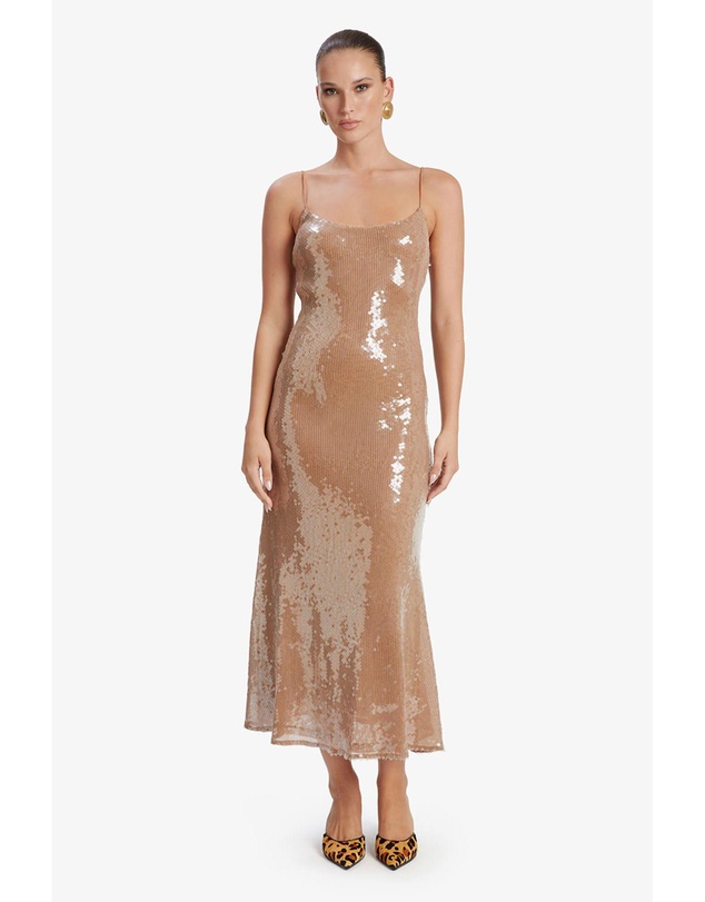 slim fit dress slacks Gold Bardot Beach Dress main image 0