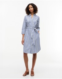 Tommy Hilfiger - Belted Relaxed Midi Shirt Dress