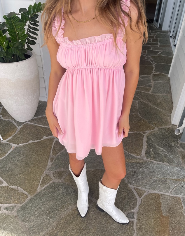 Beginning Boutique - Dasies Pink Mini dress