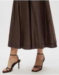 Minima Esenciales - Adelina Panel Sheer Maxi Dress