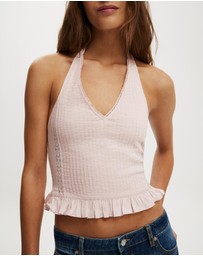 Cotton On - Indigo Halter Top
