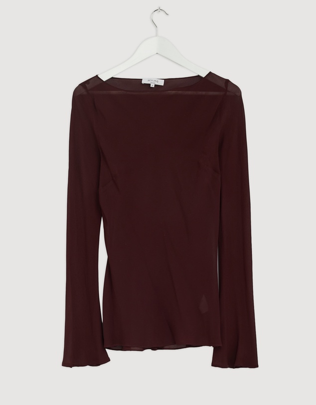 Revibe - Repaired Minima Esenciales Olen Sheer Layered Top - AU 14