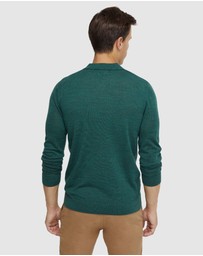 Oxford - Blair V-Neck Merino Wool Polo