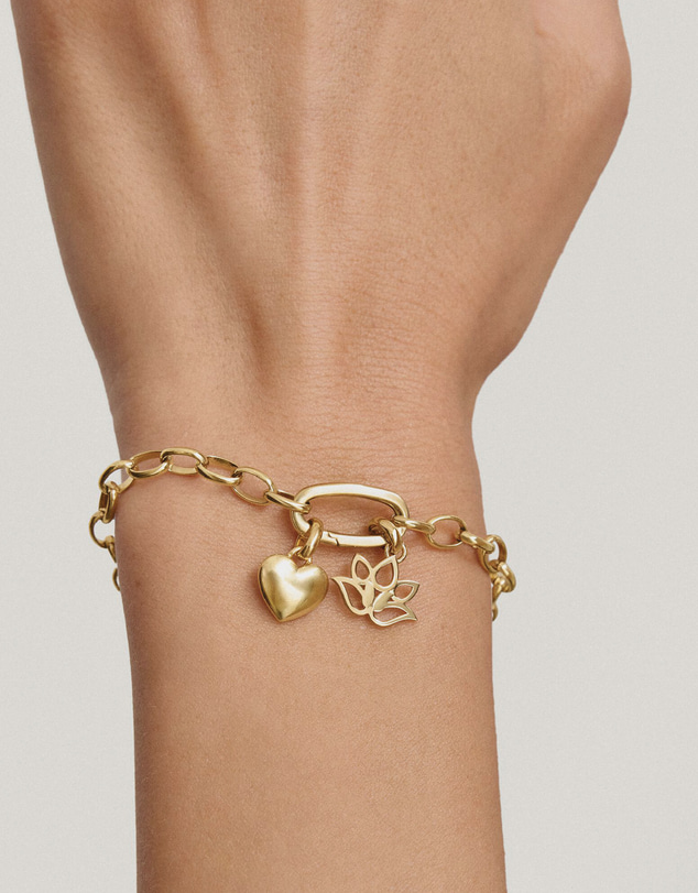 THOMAS SABO - Gold-Tone Stainless Steel Charm Club Bracelet with Connect Link