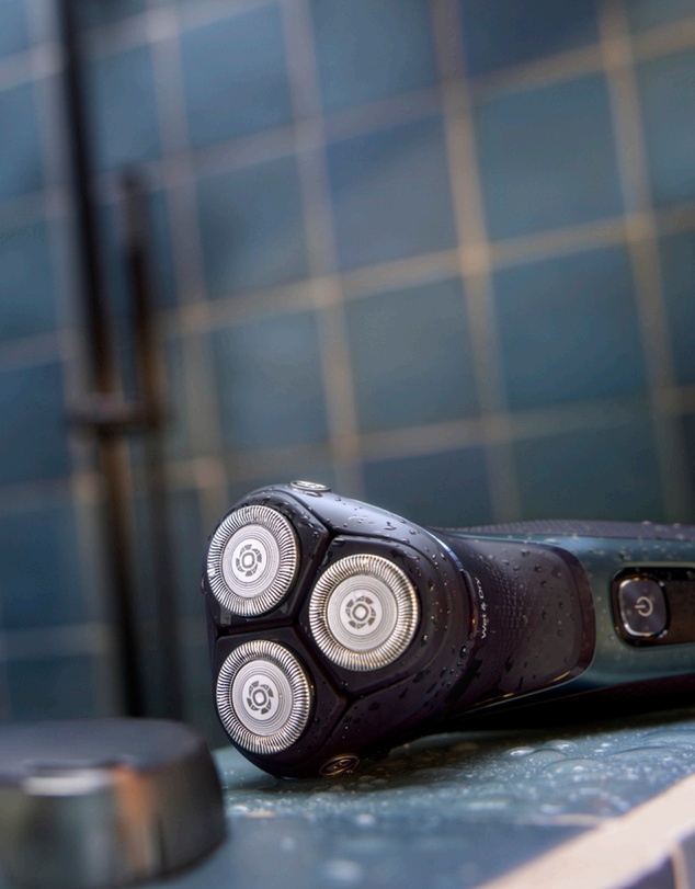 Philips - Philips Shaver Series 3000, 5D Pivot & Flex Heads, Wet & Dry, Pop-Up Trimmer, Anti-corrosion Deep Blue