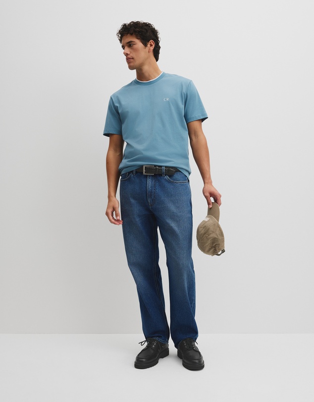Country Road - Australian Cotton Cr Logo Tipped T-shirt