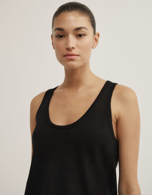 Witchery - Linen Scoop Knit Tank