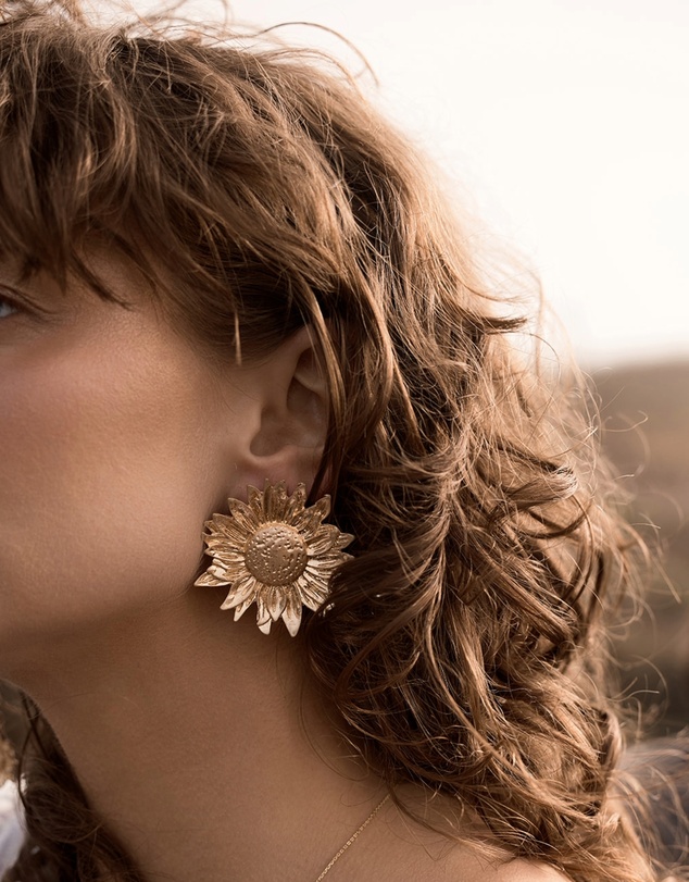 Native Sol - Follow The Sun - Sunflower Earring Studs