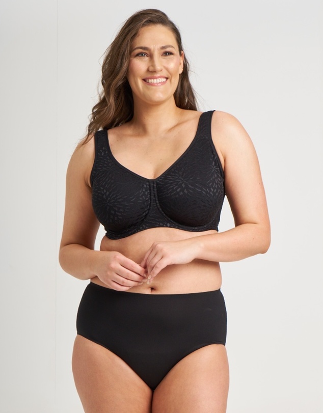 Ava & Audrey  - Ava & Audrey Millie Jacquard Mesh T-Shirt Underwire Bra