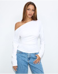 Dazie - Otto Off Shoulder LS Top
