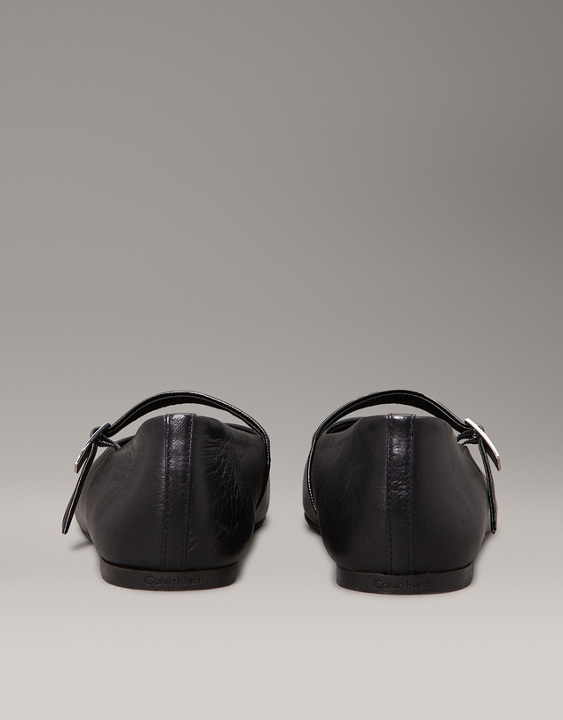 Calvin Klein - Leather Mary Jane Ballerinas