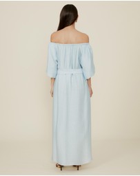 The Fated - Adjustable Neck Midi Dress