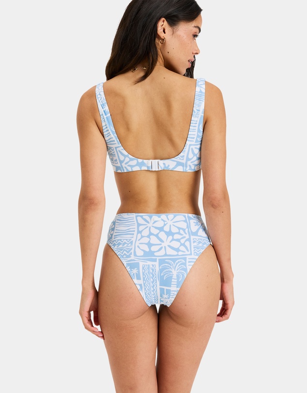 Roxy - Womens Wave Mid Waist Bikini Bottom