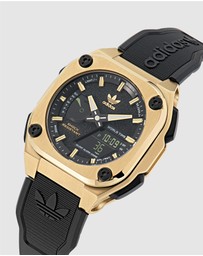 adidas Originals - City Tech One Black & Gold-Tone Watch